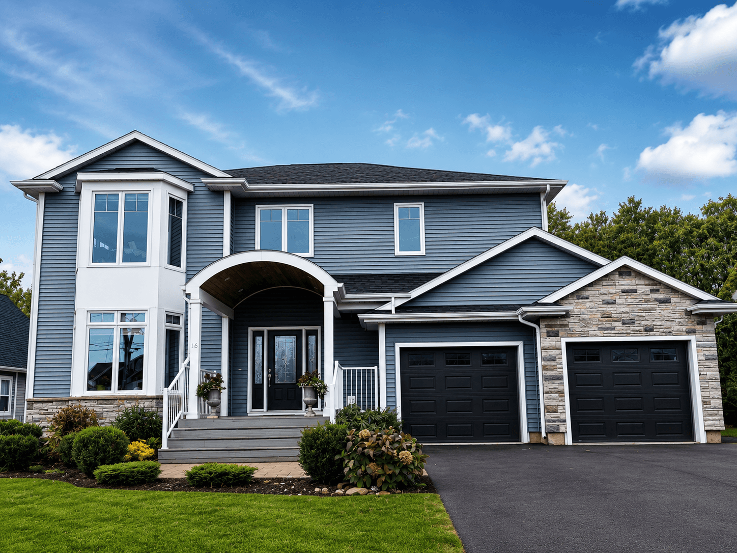 Front view of the two-storey home at 16 Tuckers Way